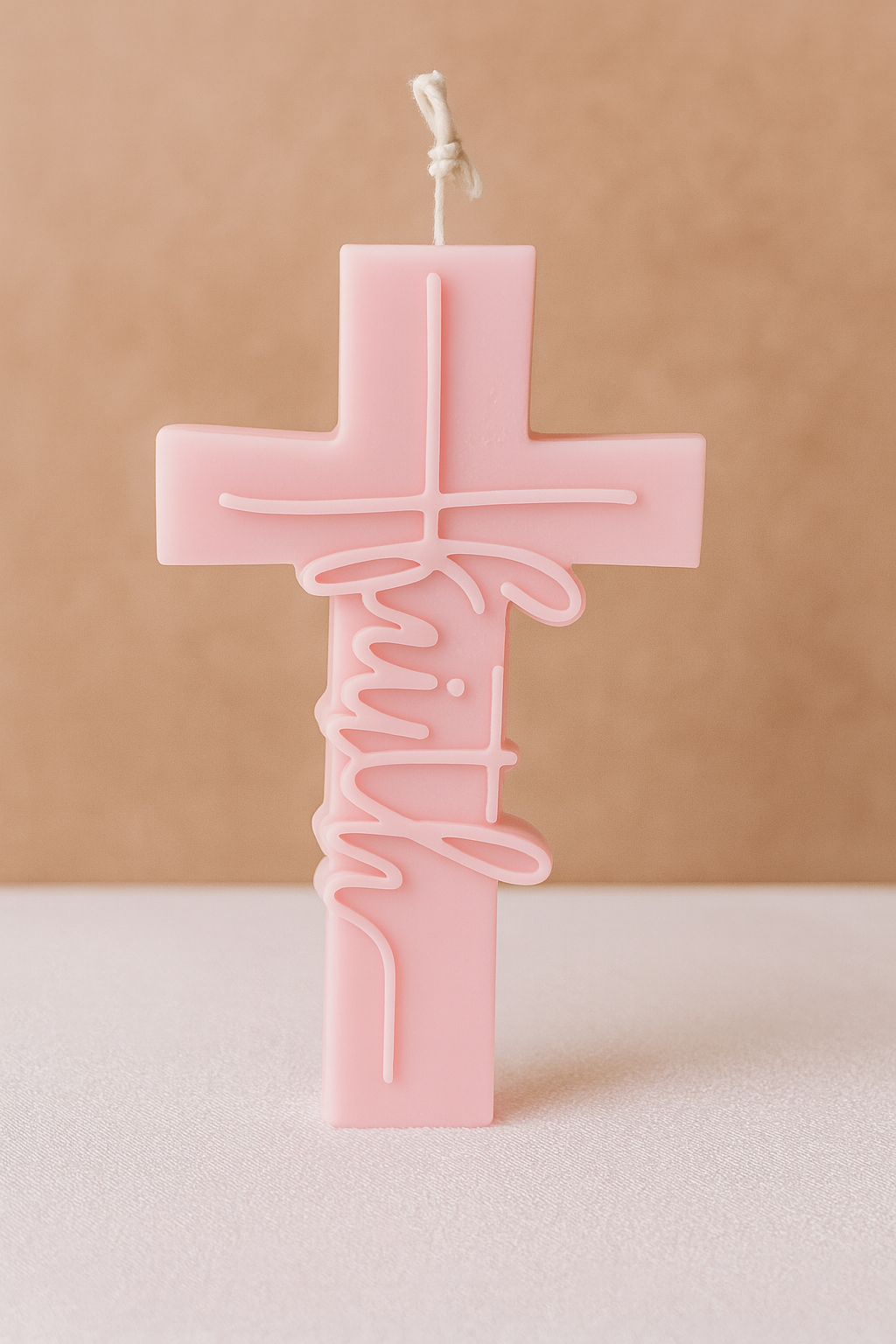 White & Pink - Cross Candles (BUNDLE DEAL)